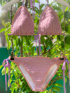 Bikini crochet rose