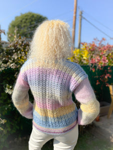 Cardigan mohair crochet